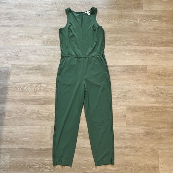 Athleta Brooklyn Jumpsuit Green-Size 6 - Picture 2 of 10